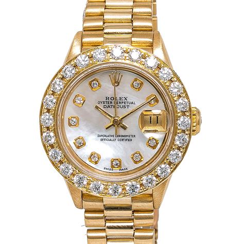 pre owned women's rolex datejust.